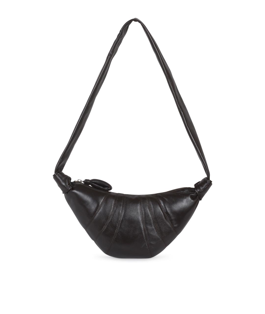 LEMAIRE Коричневая кожаная сумка на плечо, фото 1