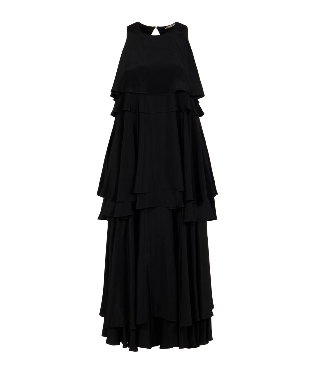 Ami Paris Черное шелковое платье, фото 1