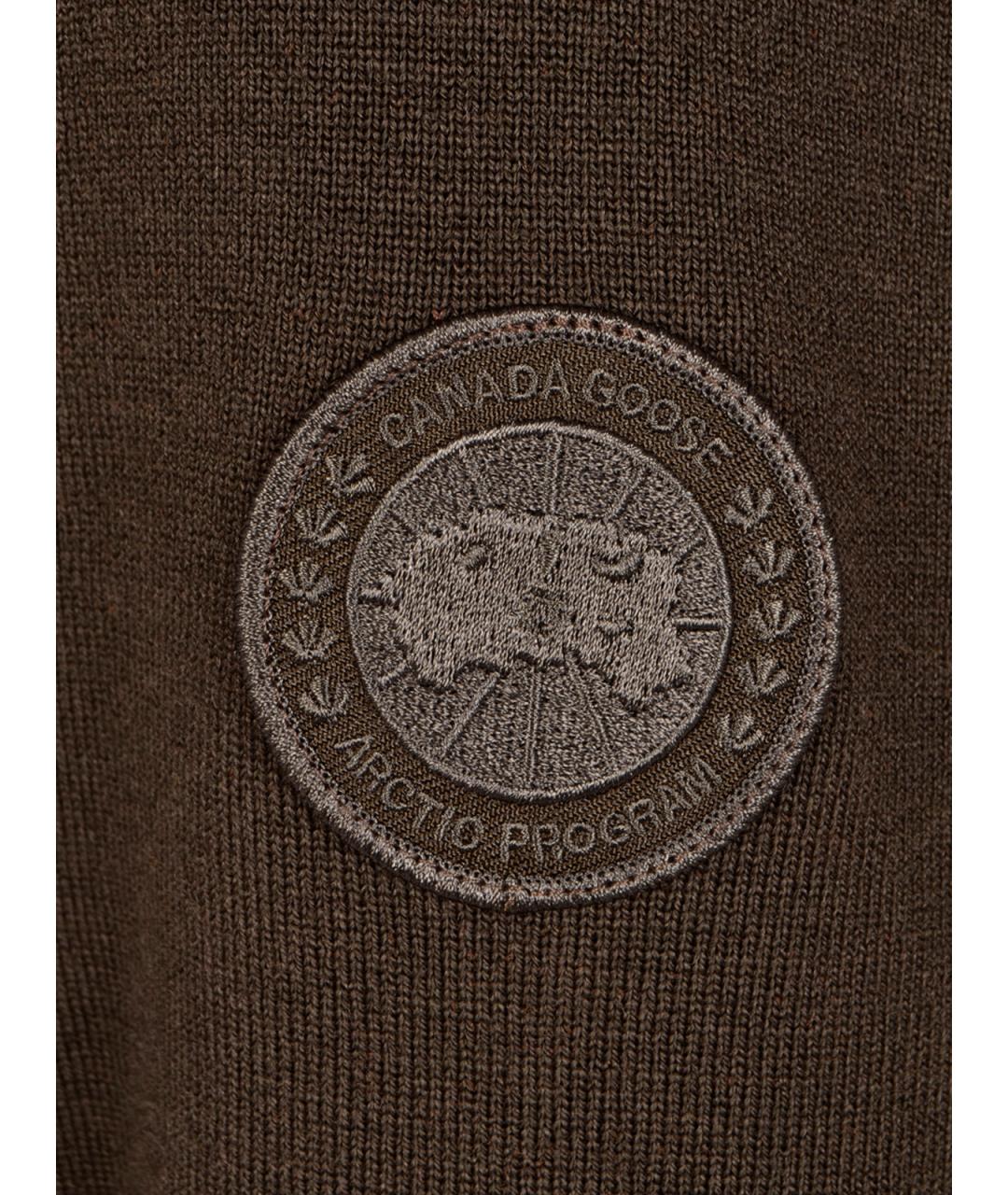 CANADA GOOSE Коричневая полиамидовая куртка, фото 3