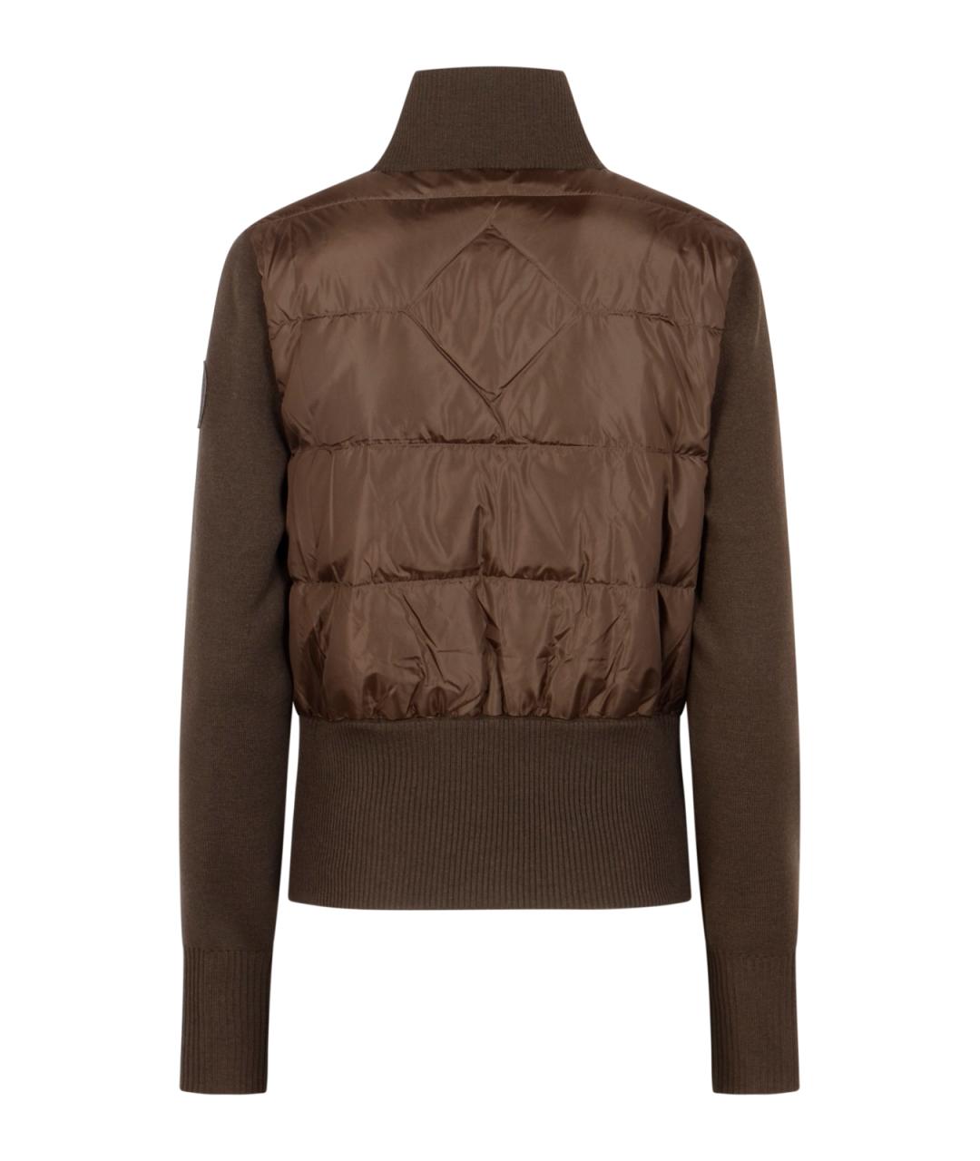CANADA GOOSE Коричневая полиамидовая куртка, фото 2