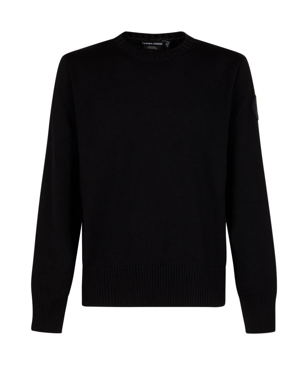 CANADA GOOSE Черный шерстяной джемпер / свитер, фото 1