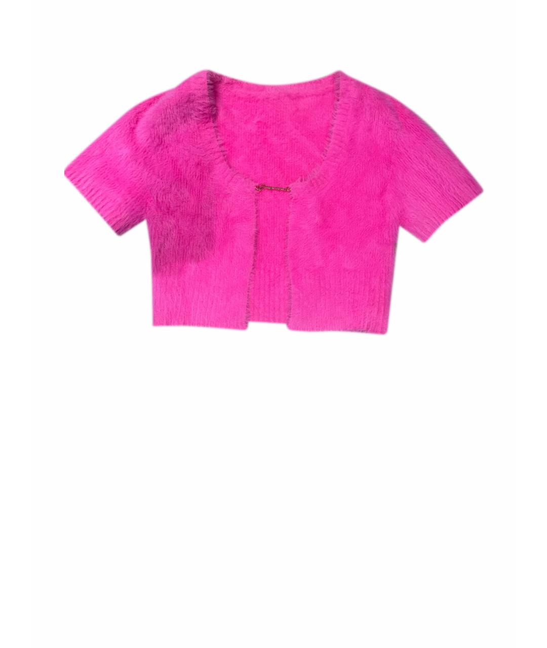 JACQUEMUS Розовый полиамидовый кардиган, фото 1