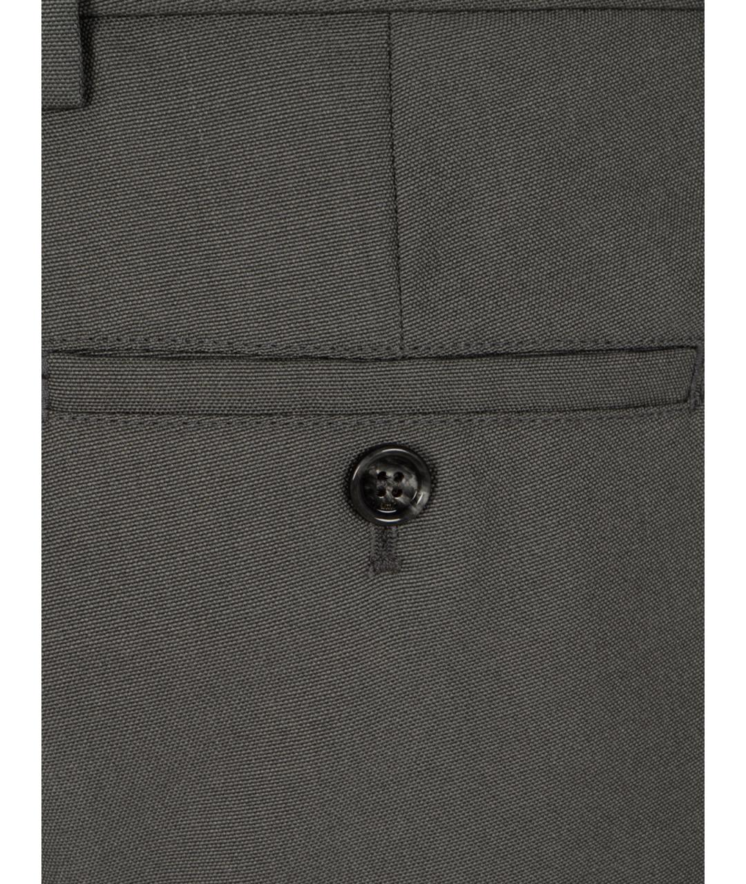 Ami Paris Серые полиэстеровые повседневные брюки, фото 3