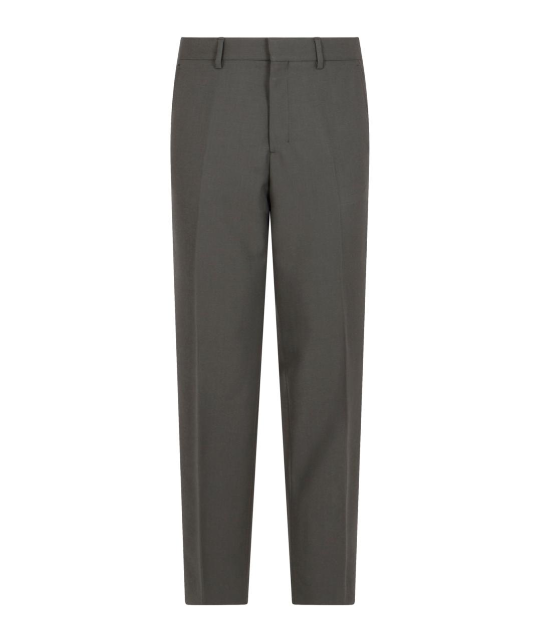 Ami Paris Серые полиэстеровые повседневные брюки, фото 1