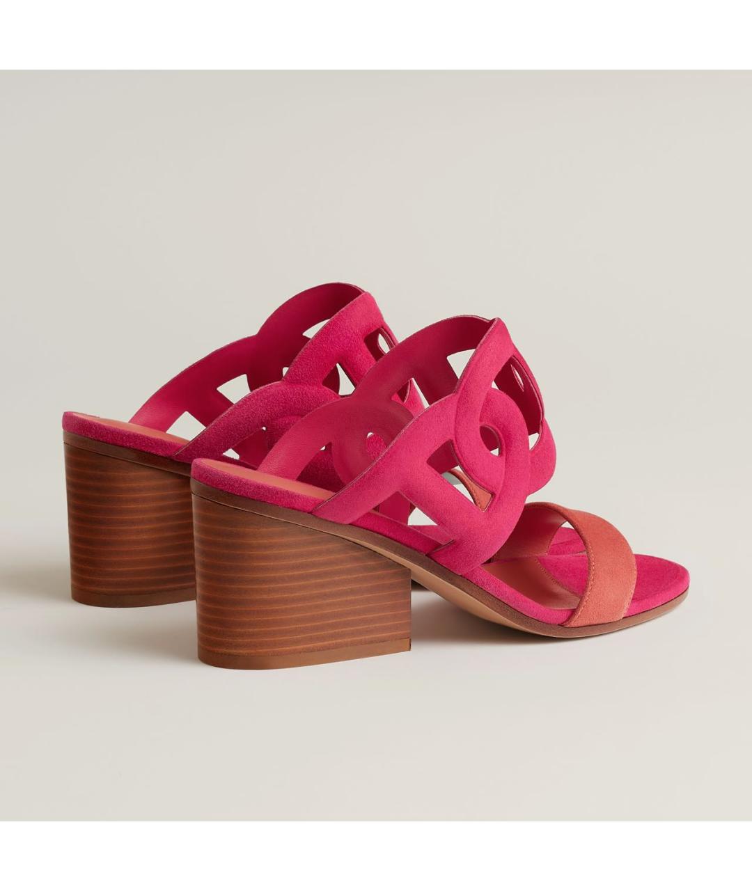 HERMES Мульти замшевые босоножки, фото 3