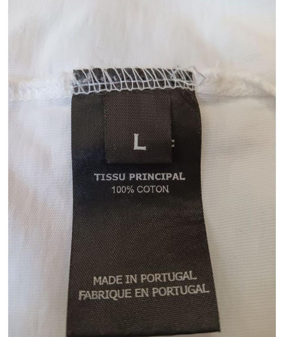 VETEMENTS Белая хлопковая футболка, фото 8