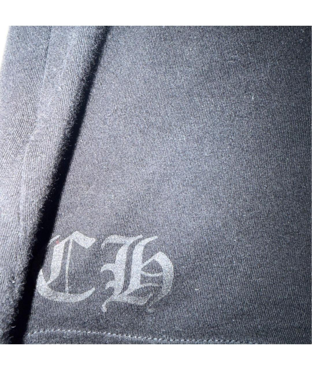 CHROME HEARTS Черная хлопковая футболка, фото 6