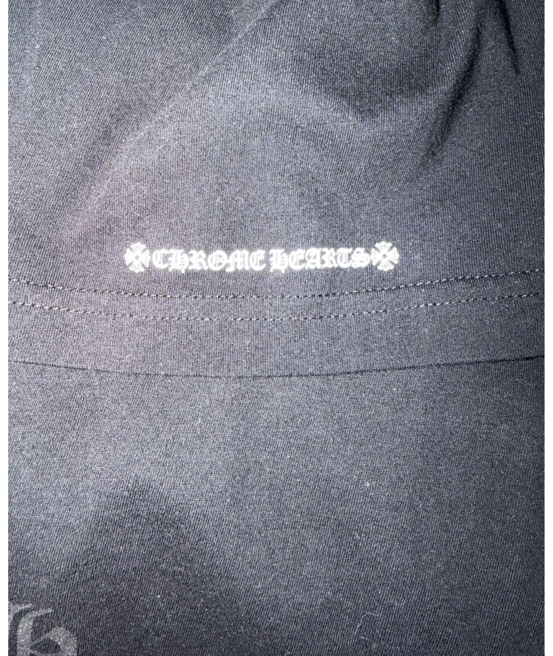 CHROME HEARTS Черная хлопковая футболка, фото 5