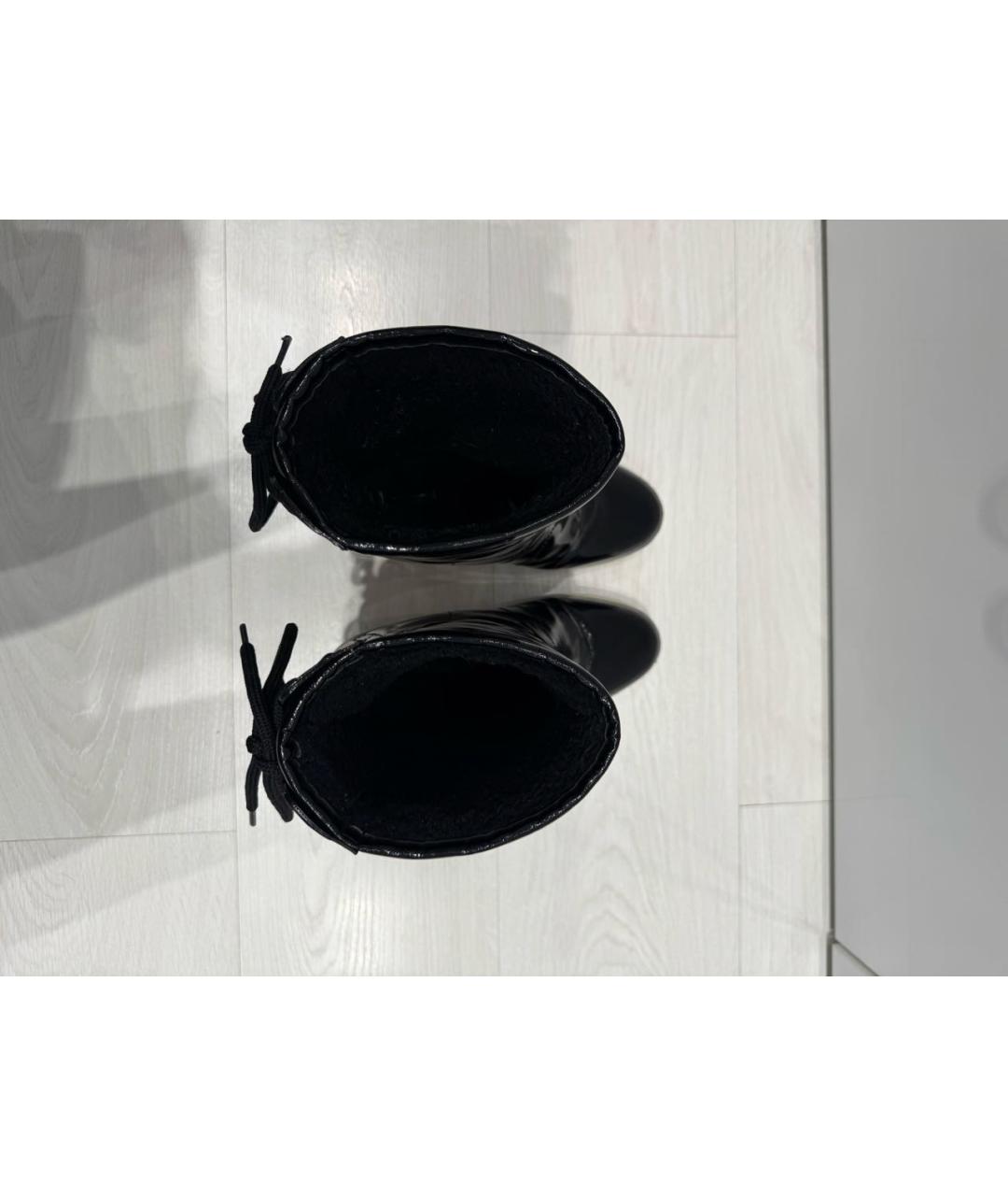 MARC JACOBS Черные полусапоги из лакированной кожи, фото 3