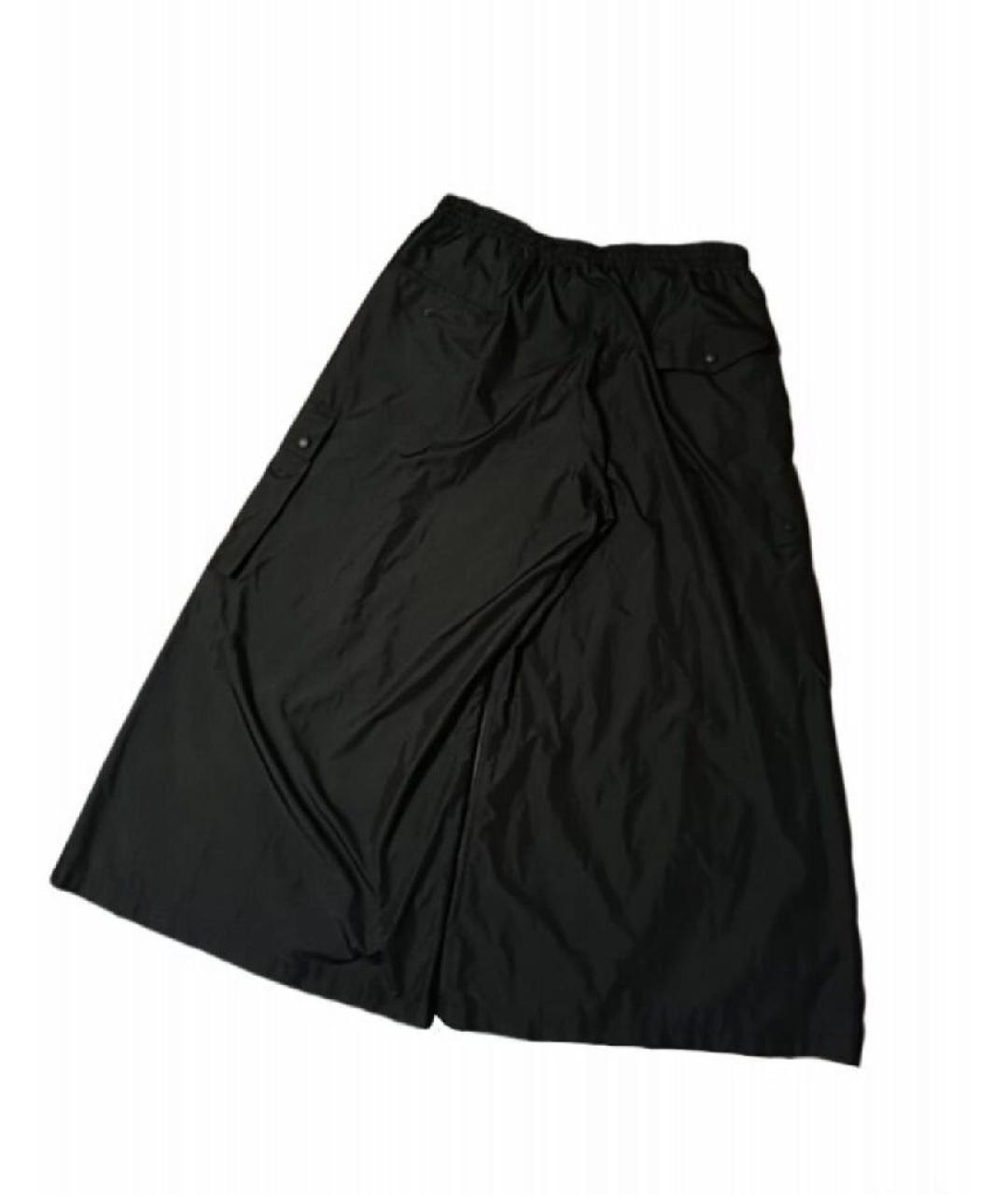 Y-3 Черные полиэстеровые брюки широкие, фото 2