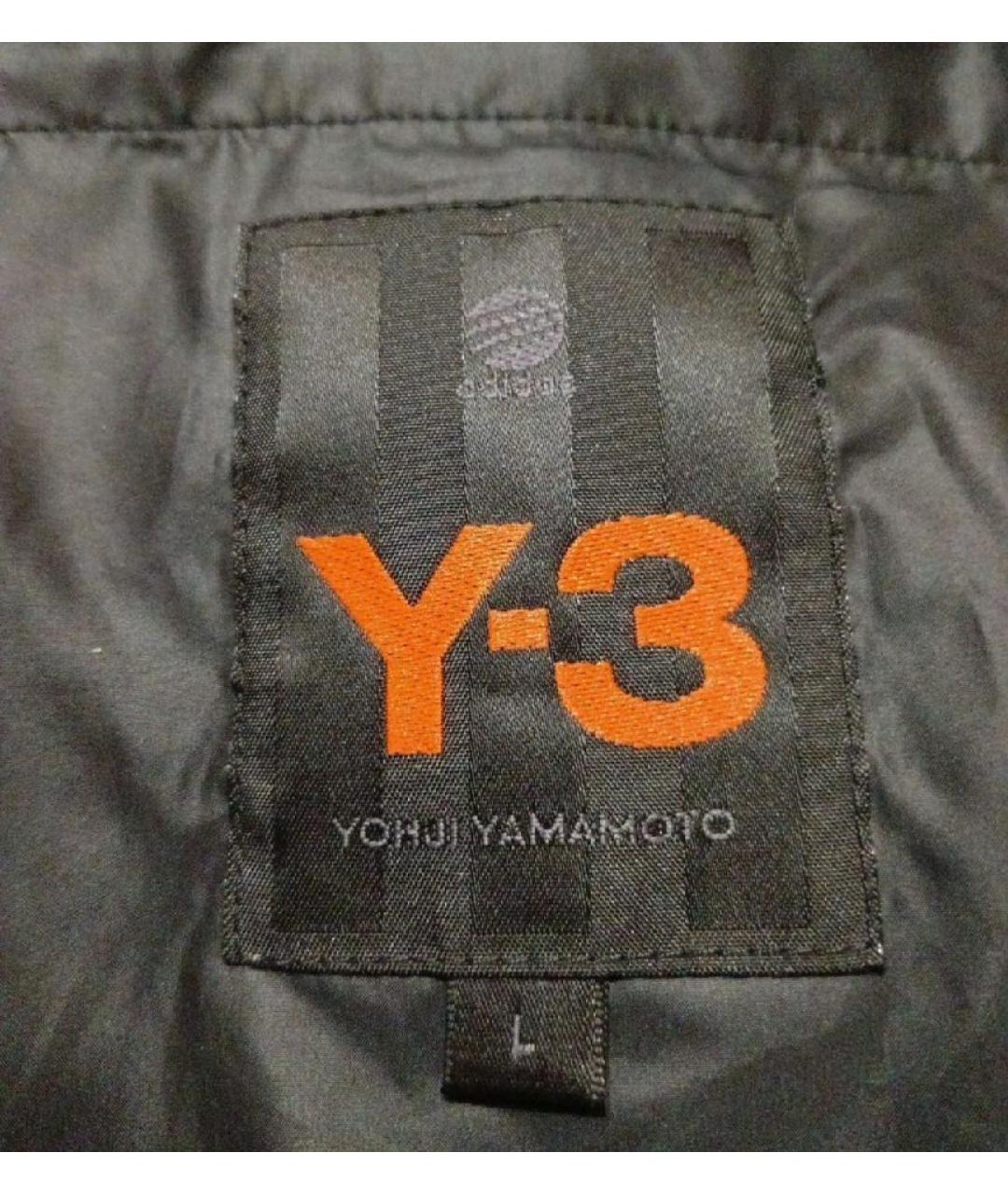 Y-3 Черные полиэстеровые брюки широкие, фото 5