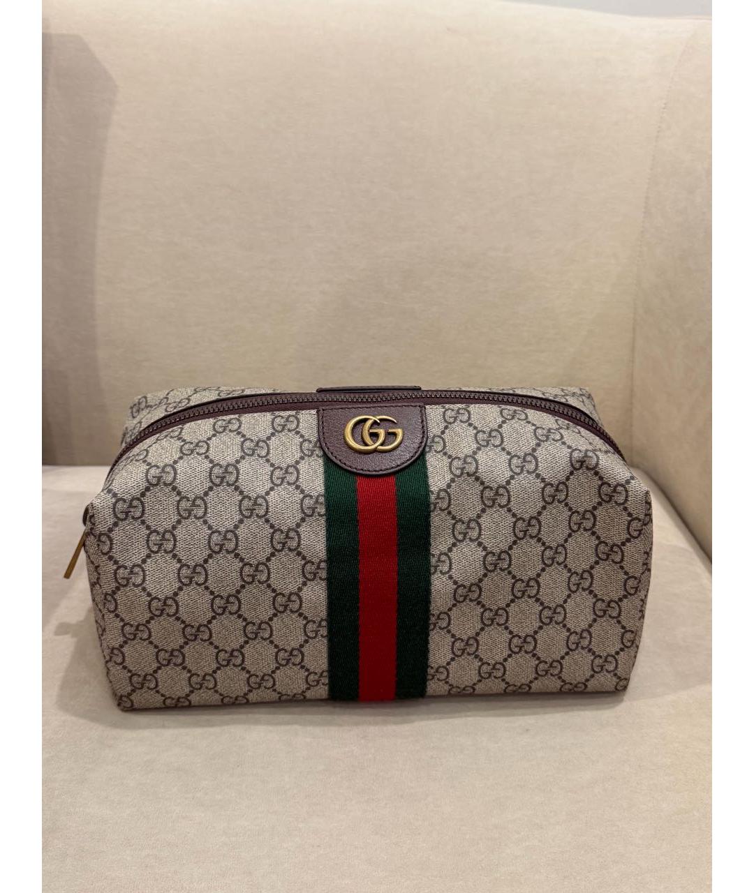 GUCCI Бежевая барсетка, фото 6