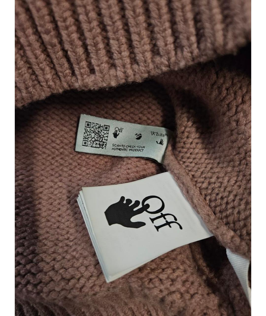 OFF-WHITE Розовый шерстяной джемпер / свитер, фото 5