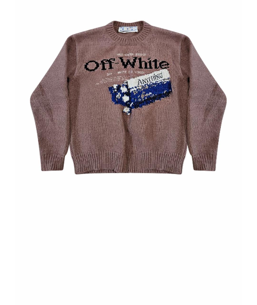 OFF-WHITE Розовый шерстяной джемпер / свитер, фото 1