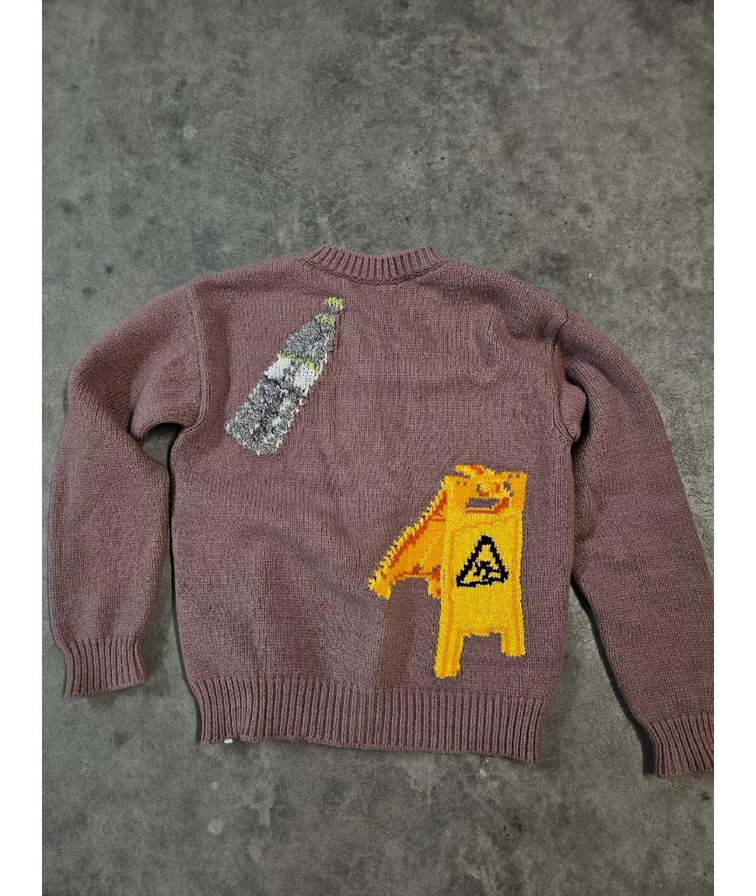 OFF-WHITE Розовый шерстяной джемпер / свитер, фото 2