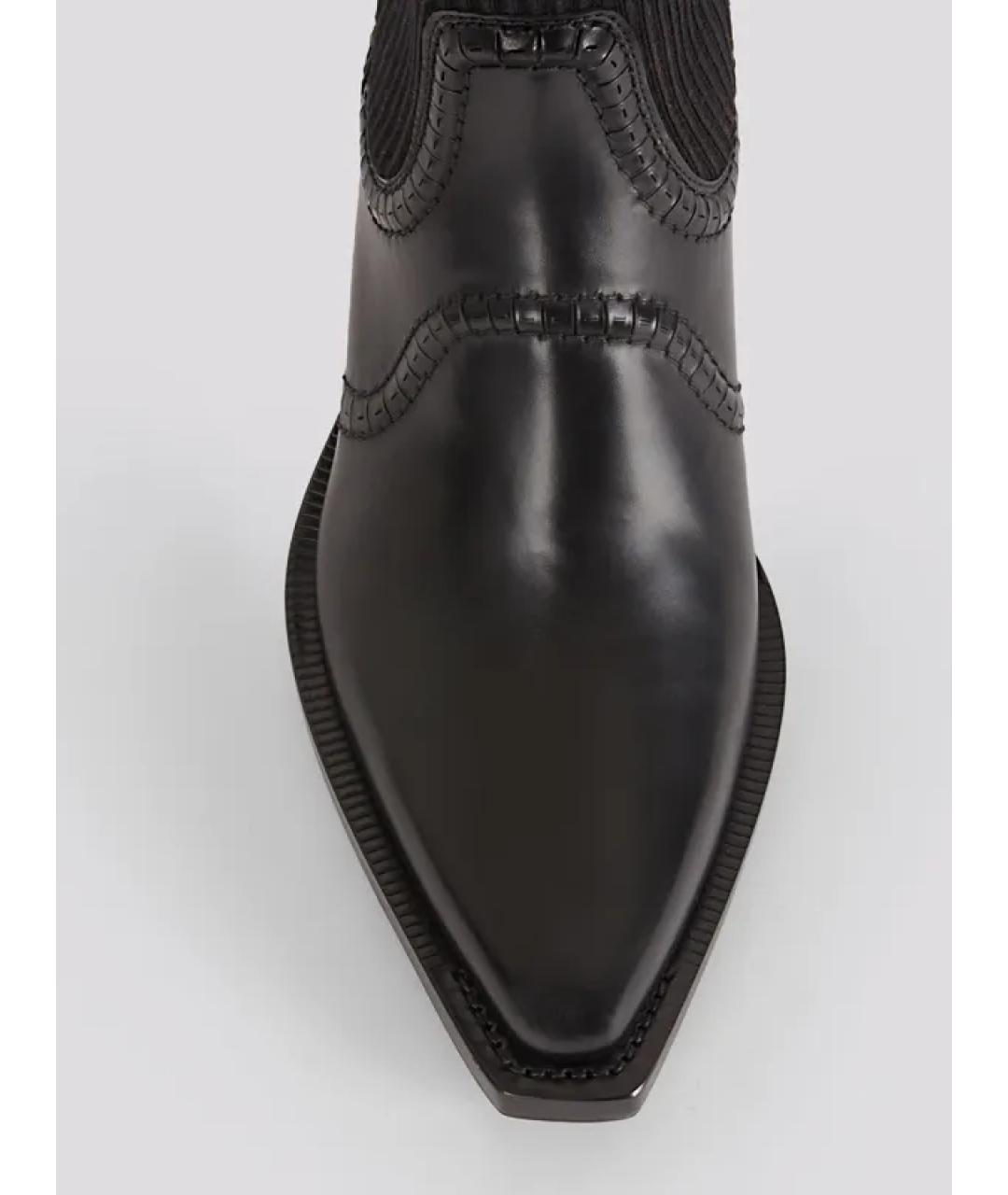 CHLOE Черные кожаные полусапоги, фото 4