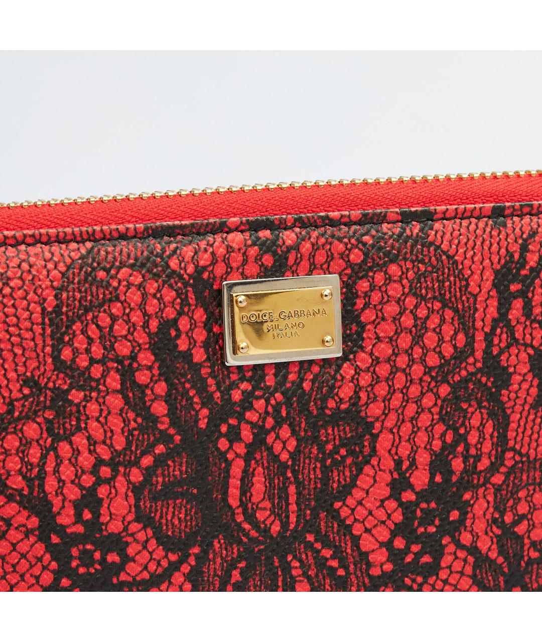DOLCE&GABBANA Красный кошелек из искусственной кожи, фото 5