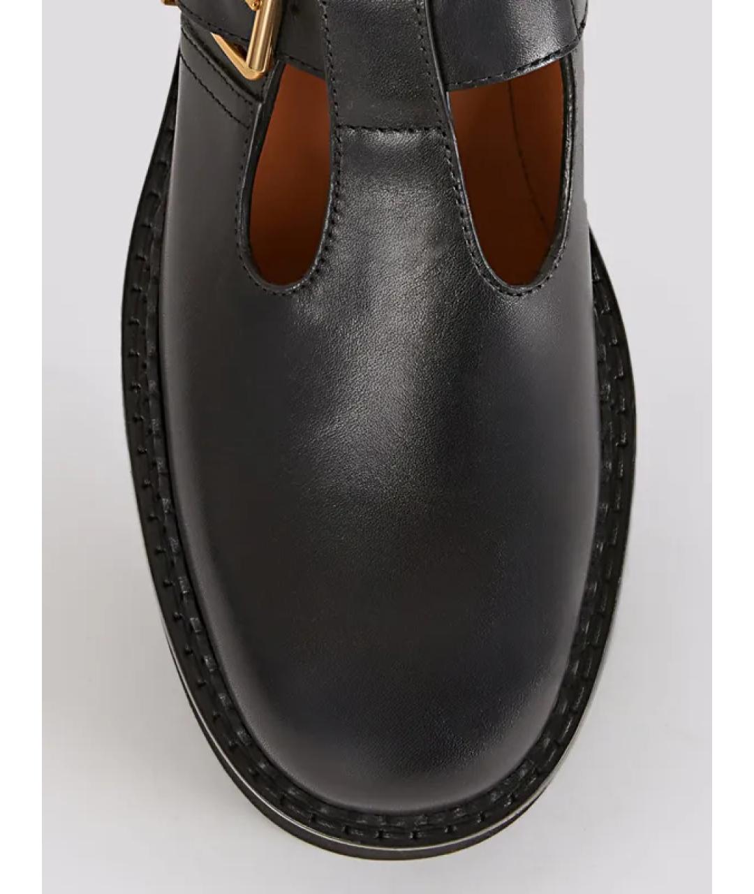 CHLOE Черные кожаные лоферы, фото 4