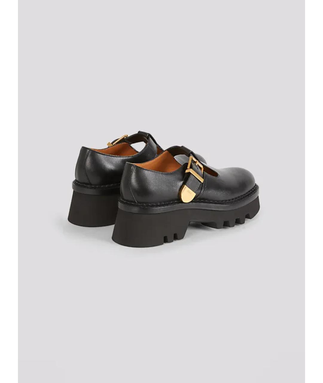 CHLOE Черные кожаные лоферы, фото 3