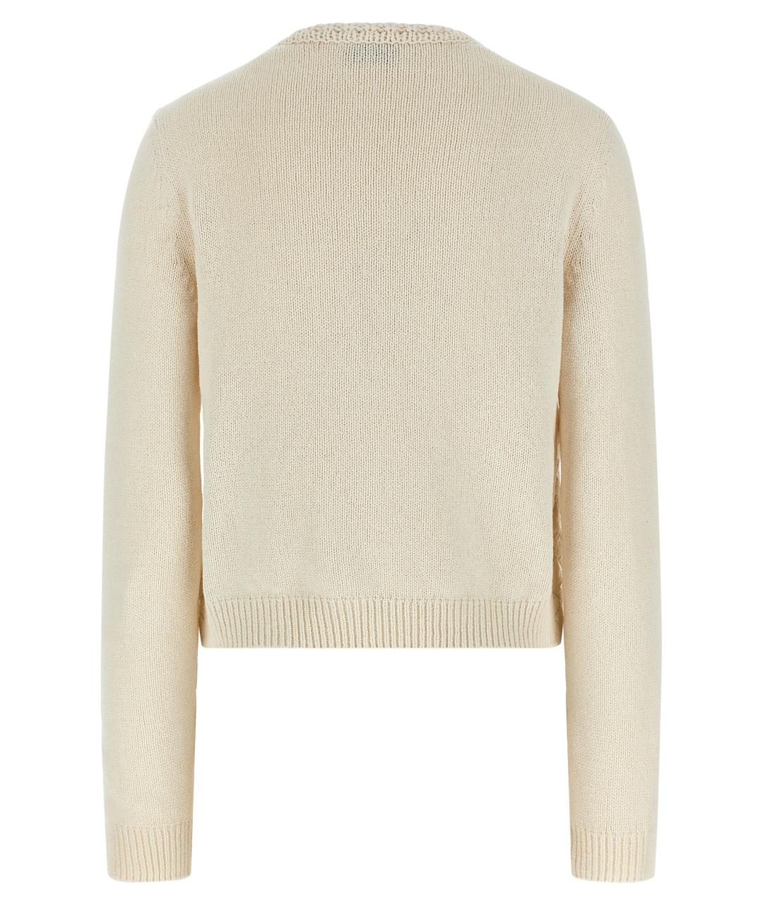 MONCLER Бежевый хлопковый кардиган, фото 2