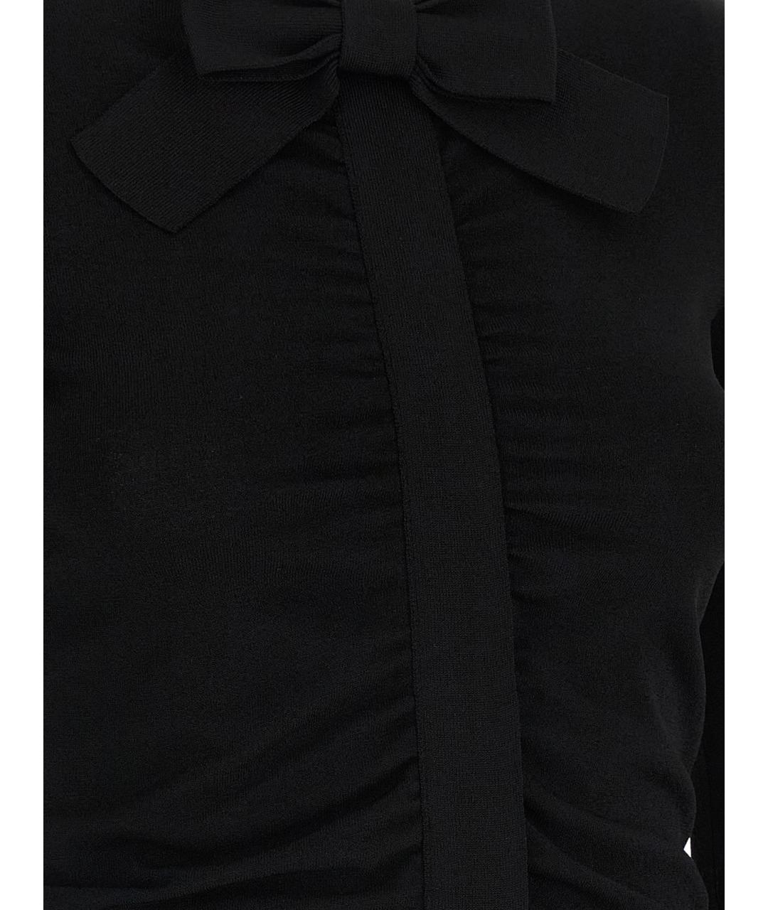 VALENTINO Черный вискозный кардиган, фото 4