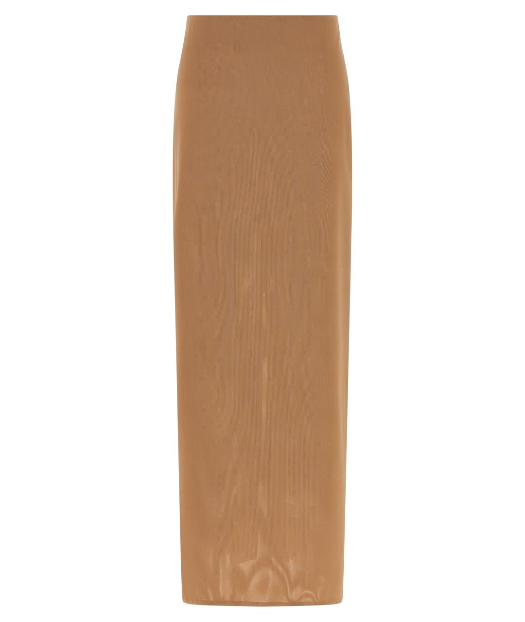 ARMARIUM Бежевая полиамидовая юбка миди, фото 1