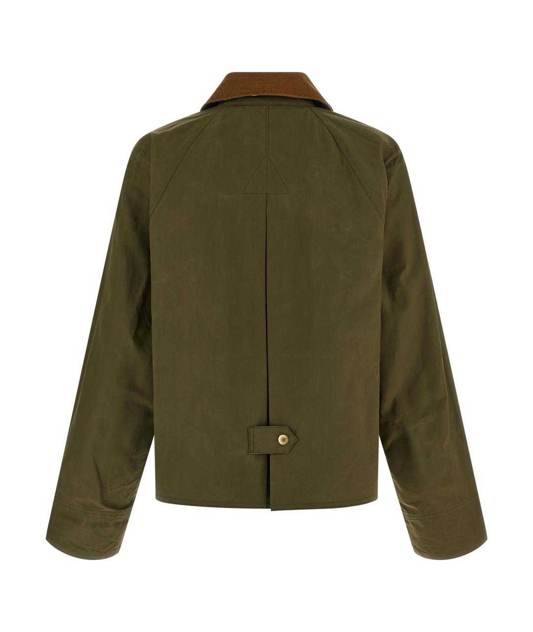 BARBOUR Зеленая хлопковая куртка, фото 2