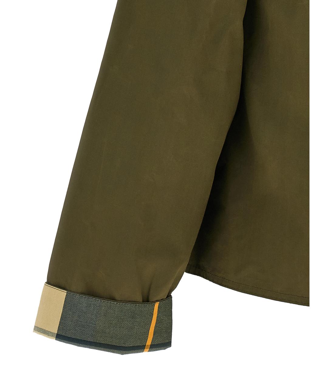 BARBOUR Зеленая хлопковая куртка, фото 4