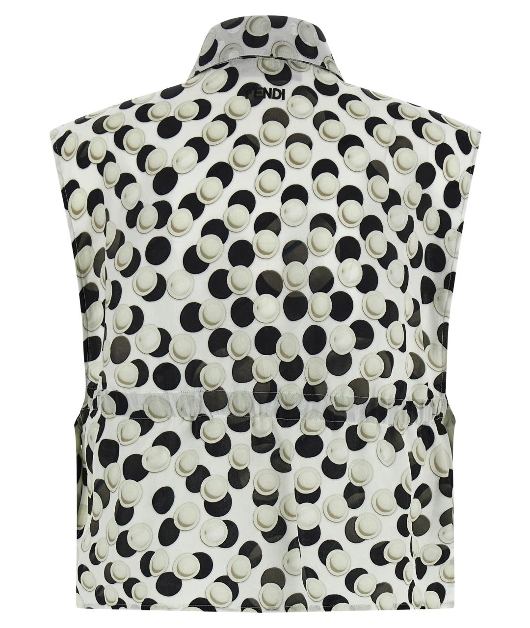 FENDI Мульти шелковая блузы, фото 2