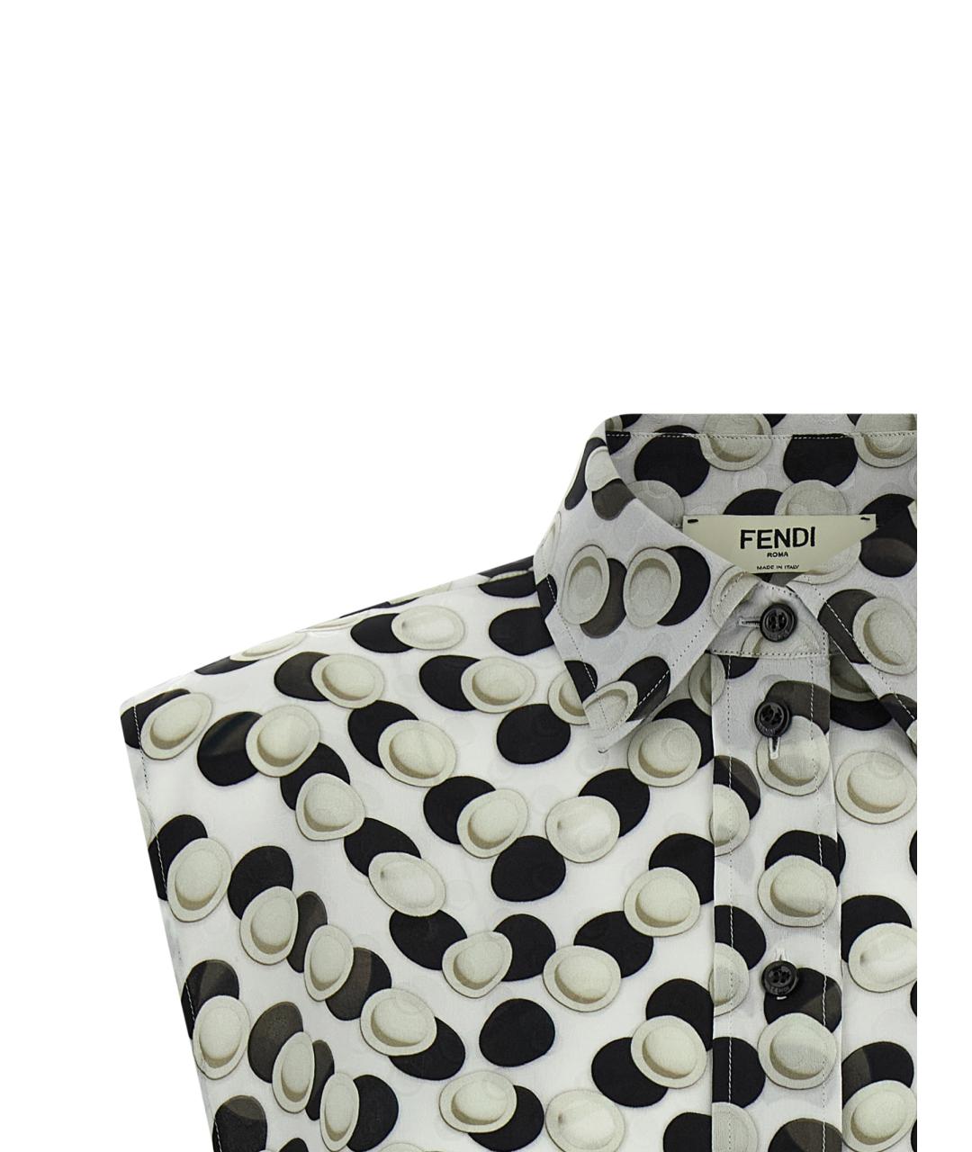 FENDI Мульти шелковая блузы, фото 3