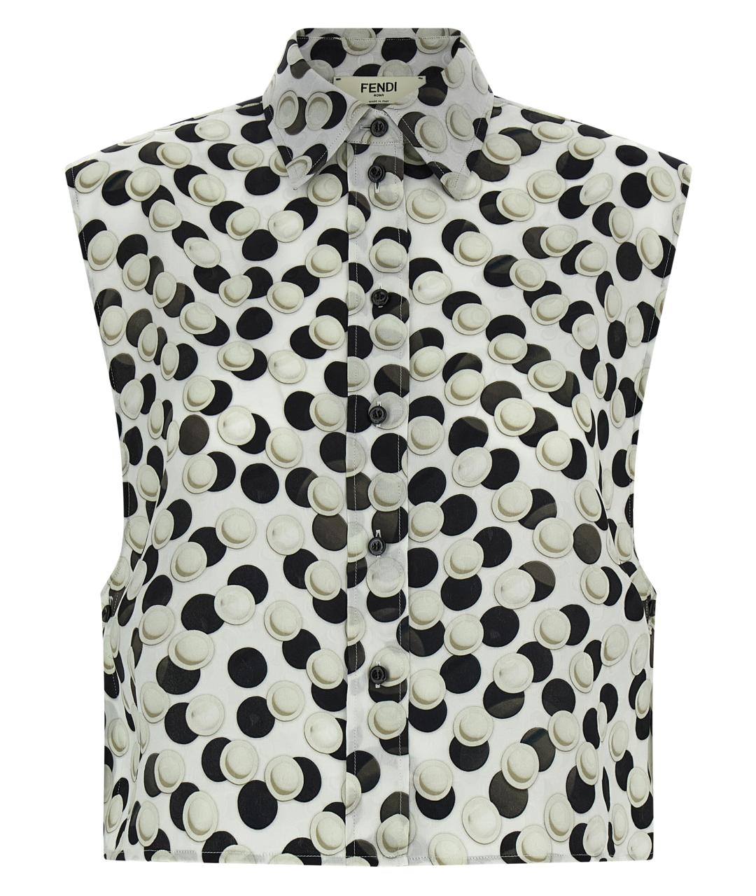 FENDI Мульти шелковая блузы, фото 1