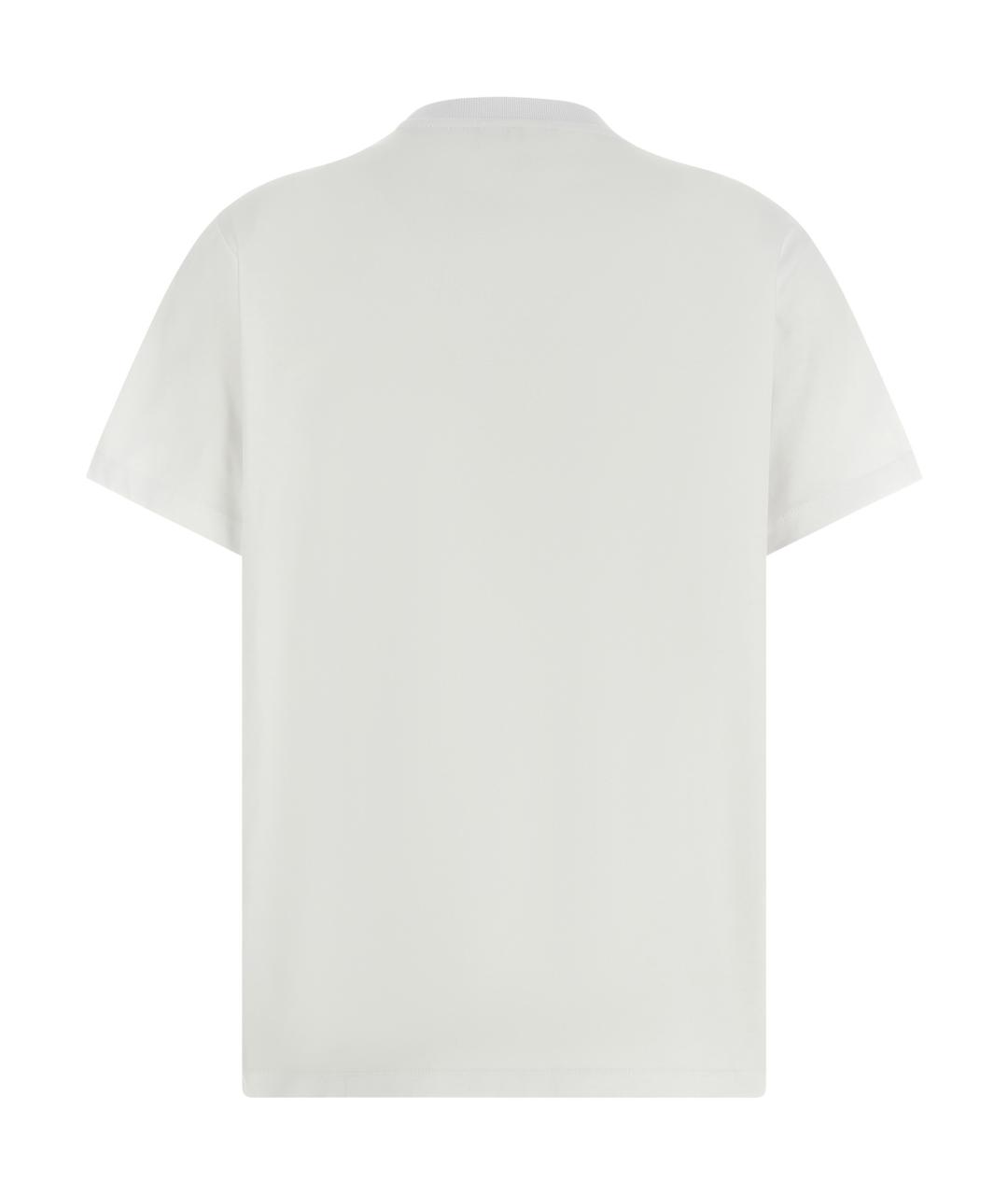GANNI Белая хлопковая футболка, фото 2