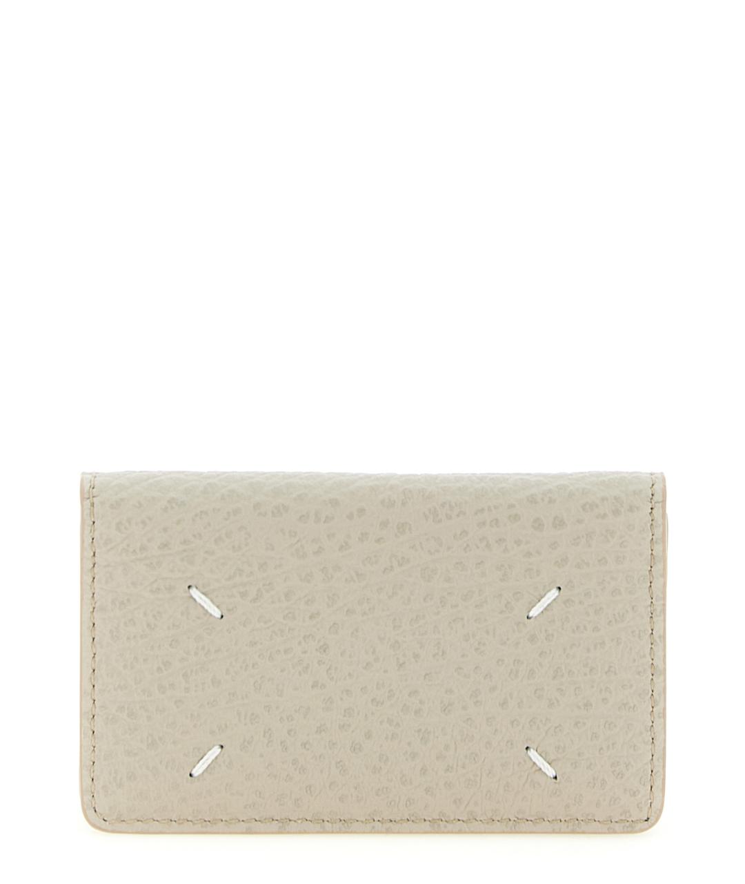 MAISON MARGIELA Серый кожаный кардхолдер, фото 1