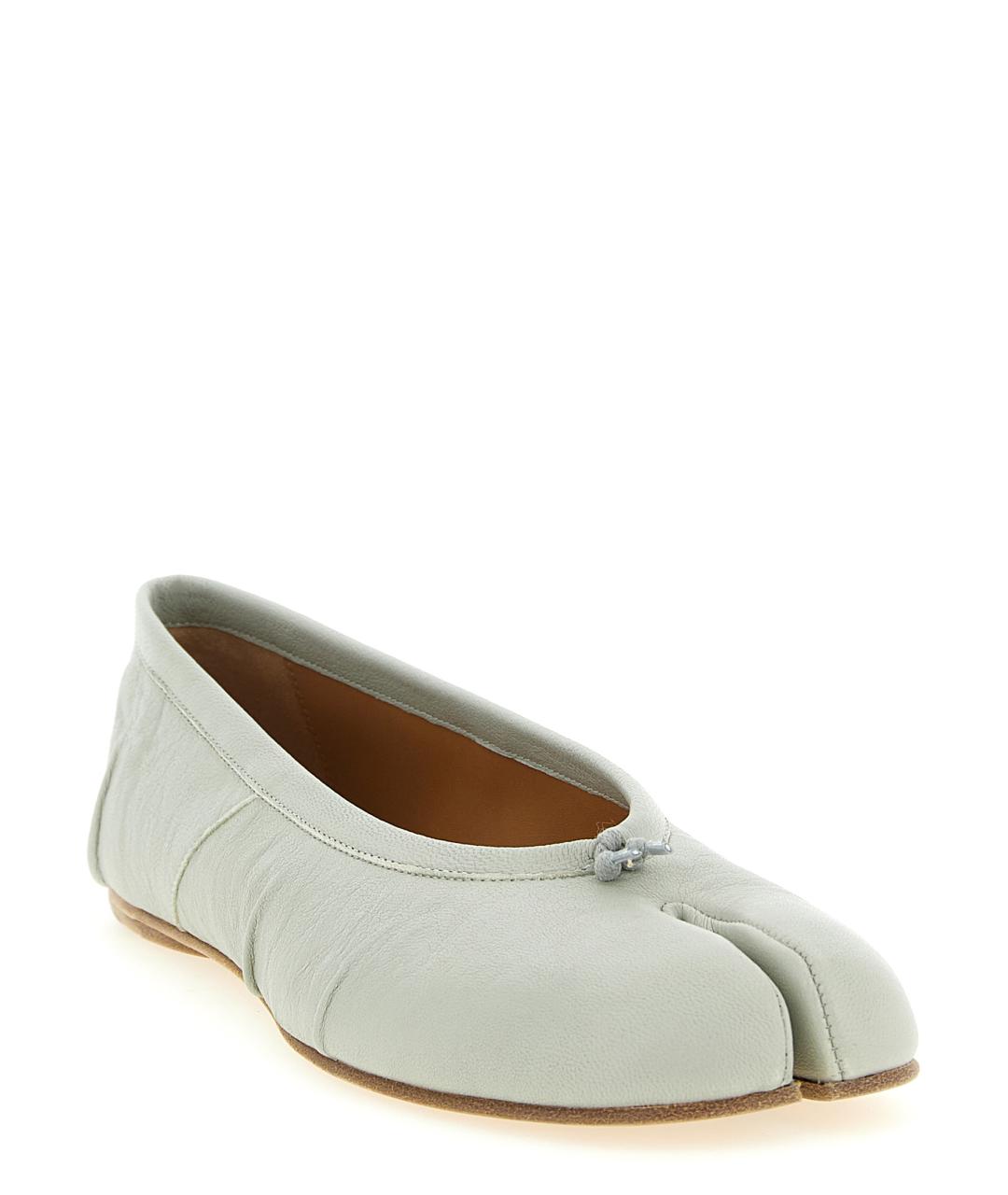 MAISON MARGIELA Серые кожаные балетки, фото 2