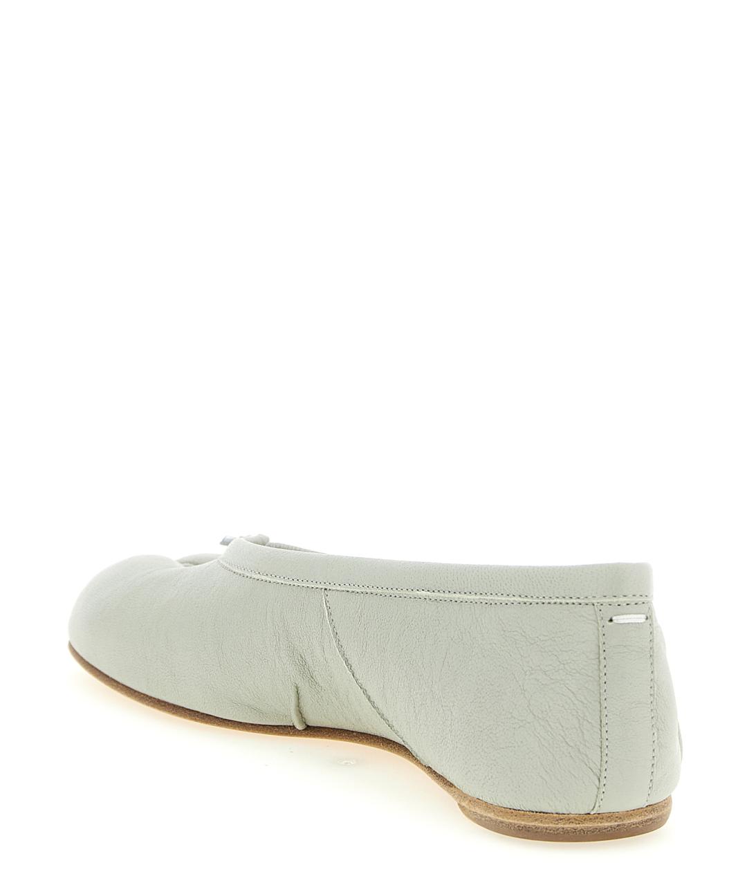 MAISON MARGIELA Серые кожаные балетки, фото 3