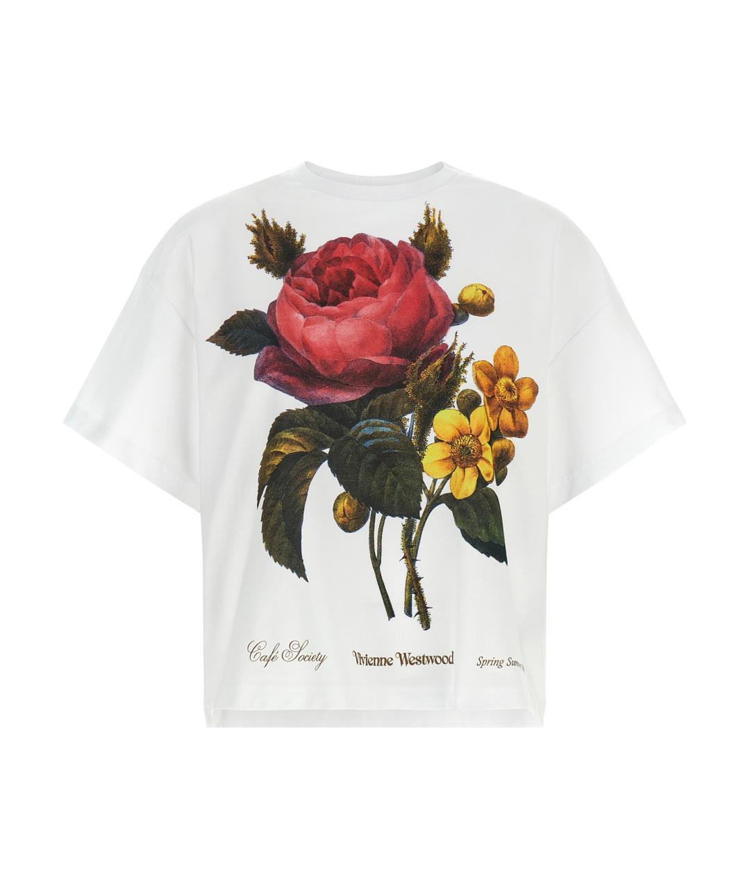 VIVIENNE WESTWOOD Белая хлопковая футболка, фото 1