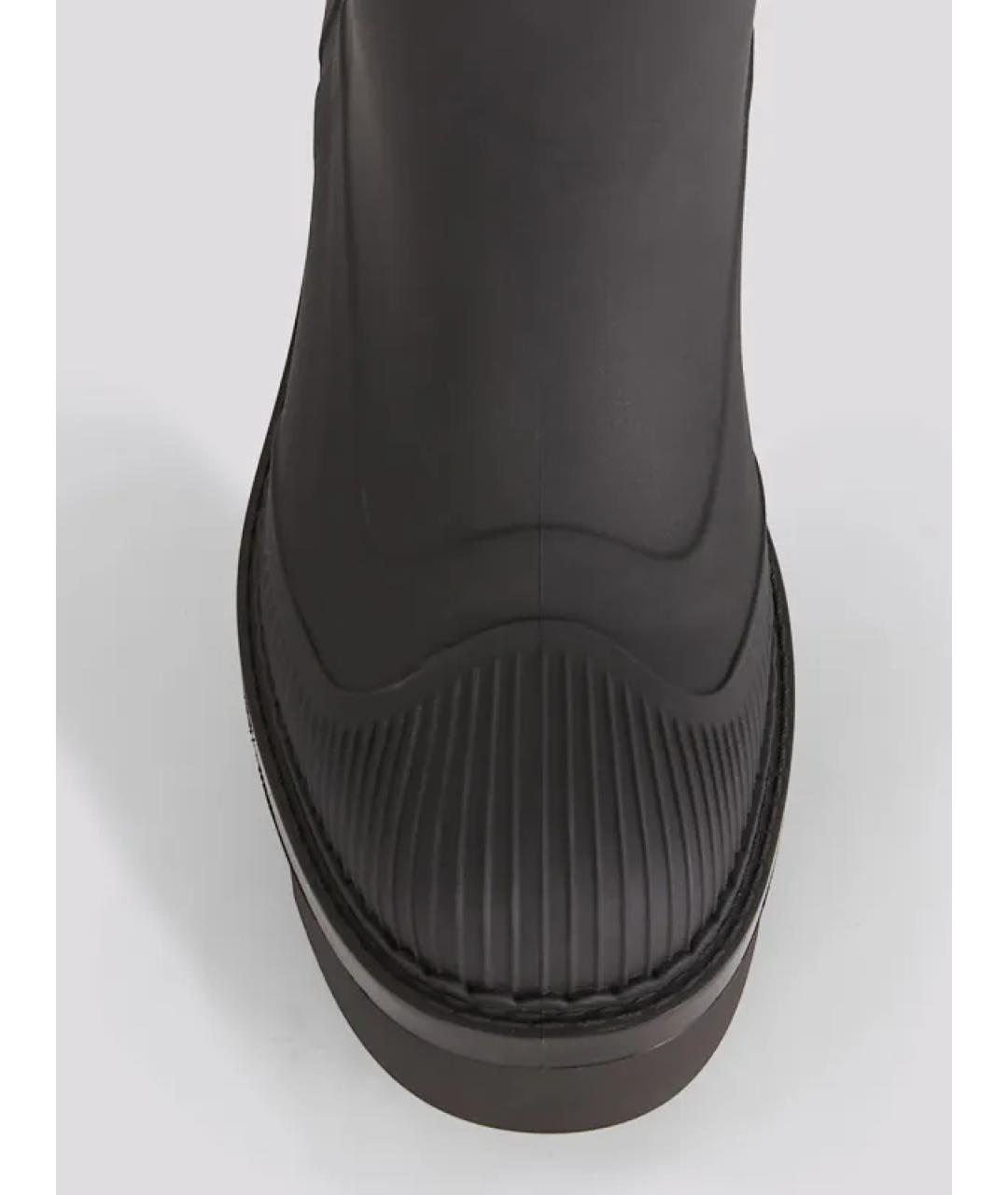 CHLOE Черные резиновые полусапоги, фото 4