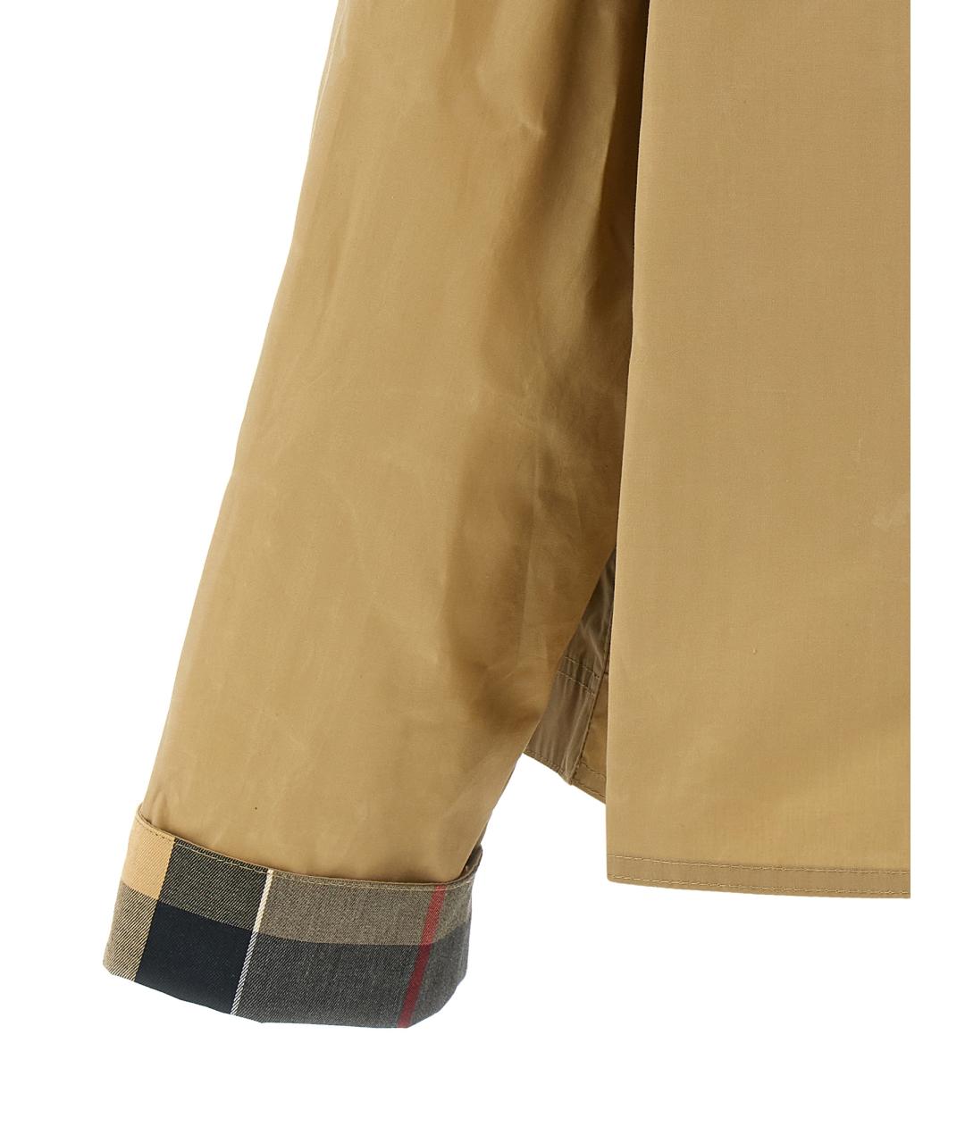 BARBOUR Бежевая хлопковая куртка, фото 4