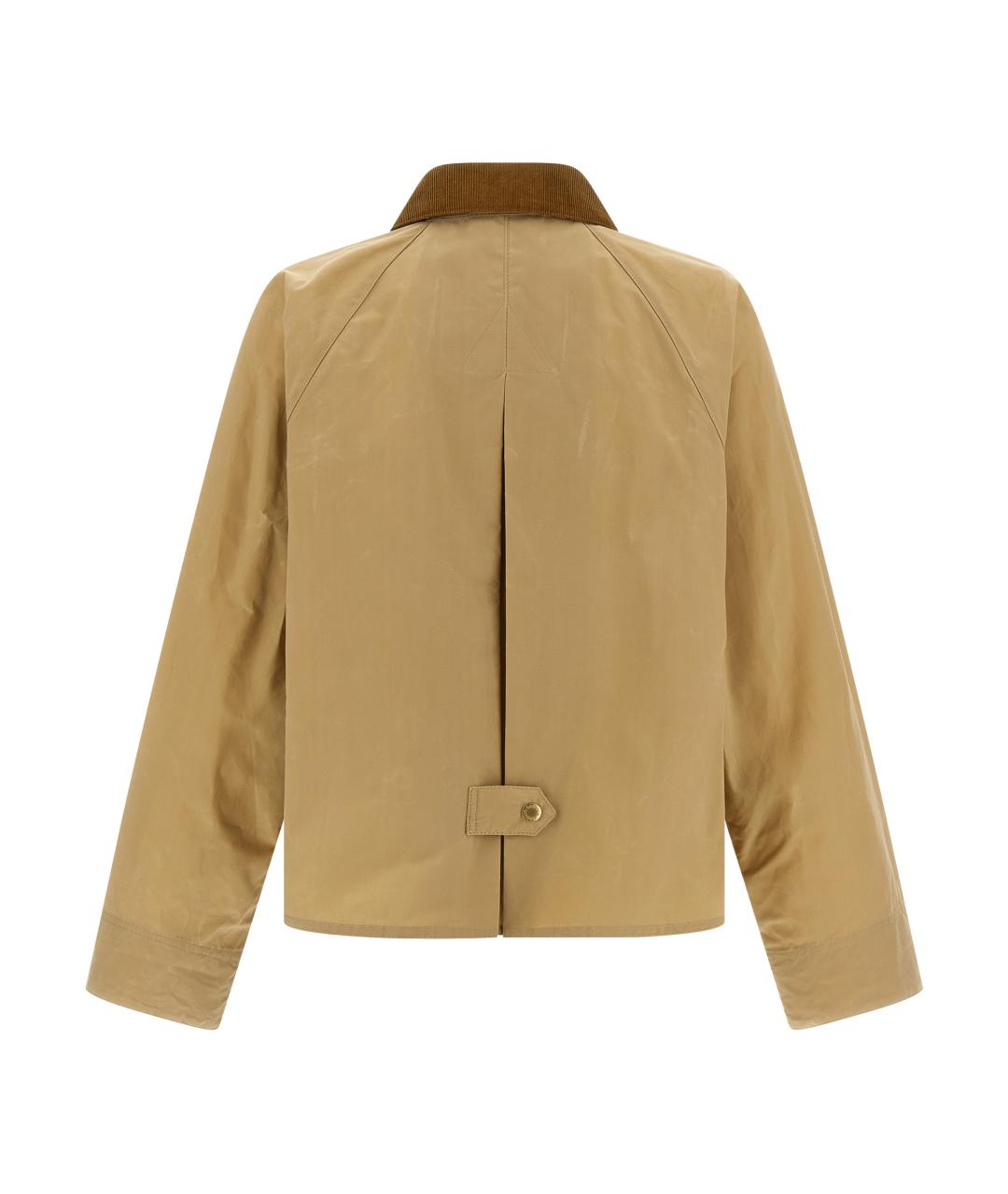 BARBOUR Бежевая хлопковая куртка, фото 2