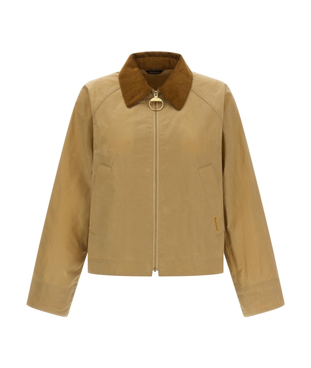 BARBOUR Бежевая хлопковая куртка, фото 1