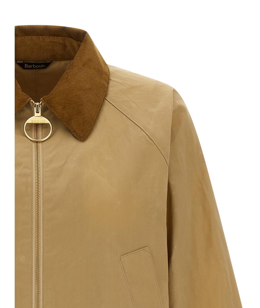 BARBOUR Бежевая хлопковая куртка, фото 3