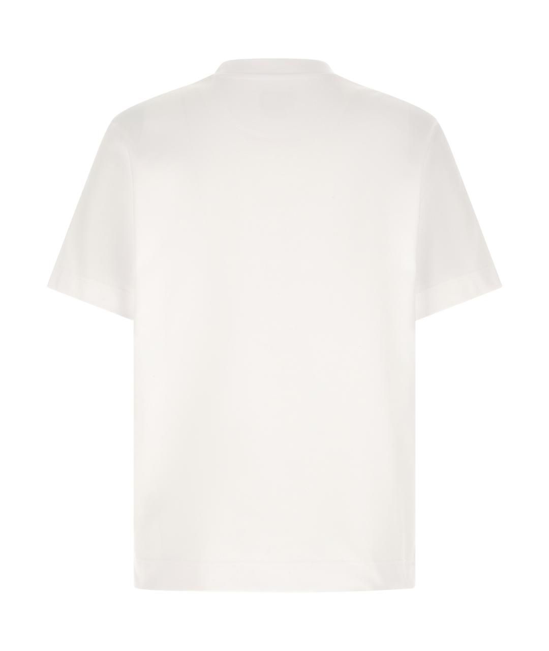 FENDI Белая хлопковая футболка, фото 2