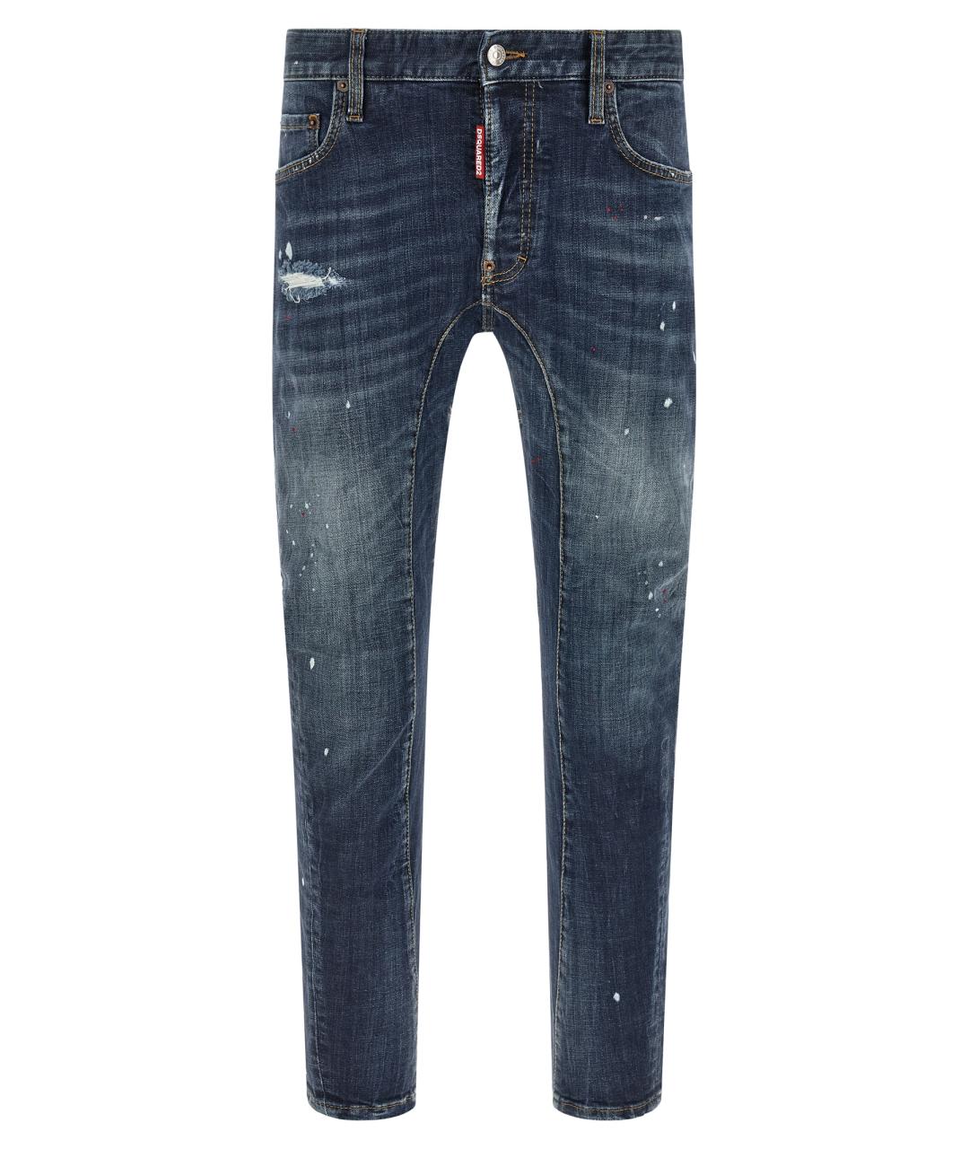 DSQUARED2 Синие хлопковые джинсы скинни, фото 1