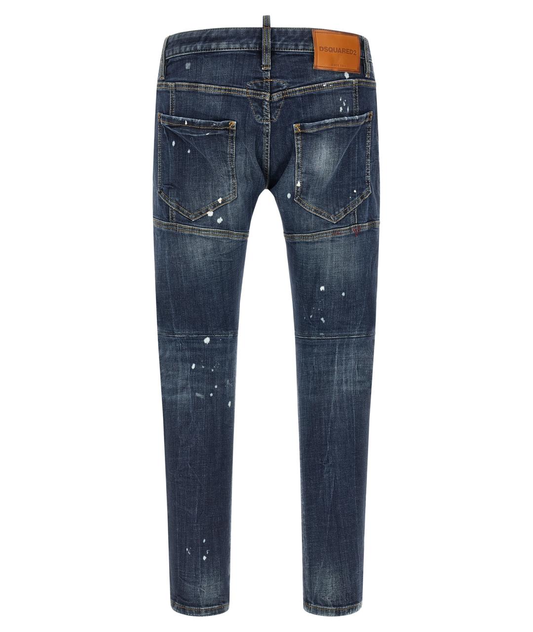 DSQUARED2 Синие хлопковые джинсы скинни, фото 2