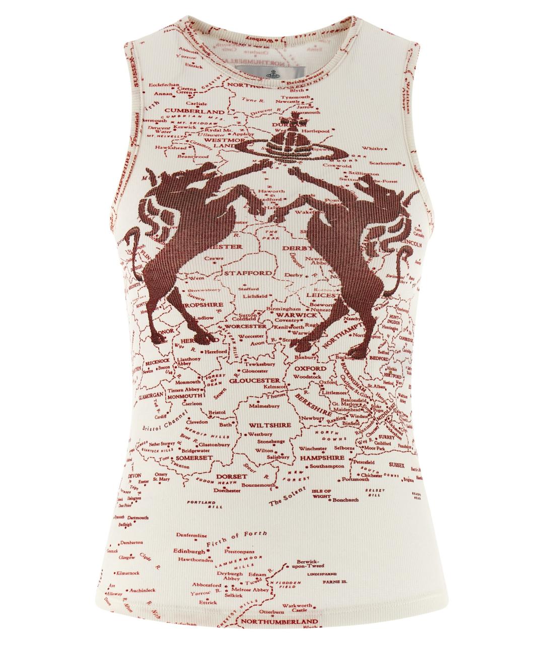 VIVIENNE WESTWOOD Мульти хлопковая майка, фото 1