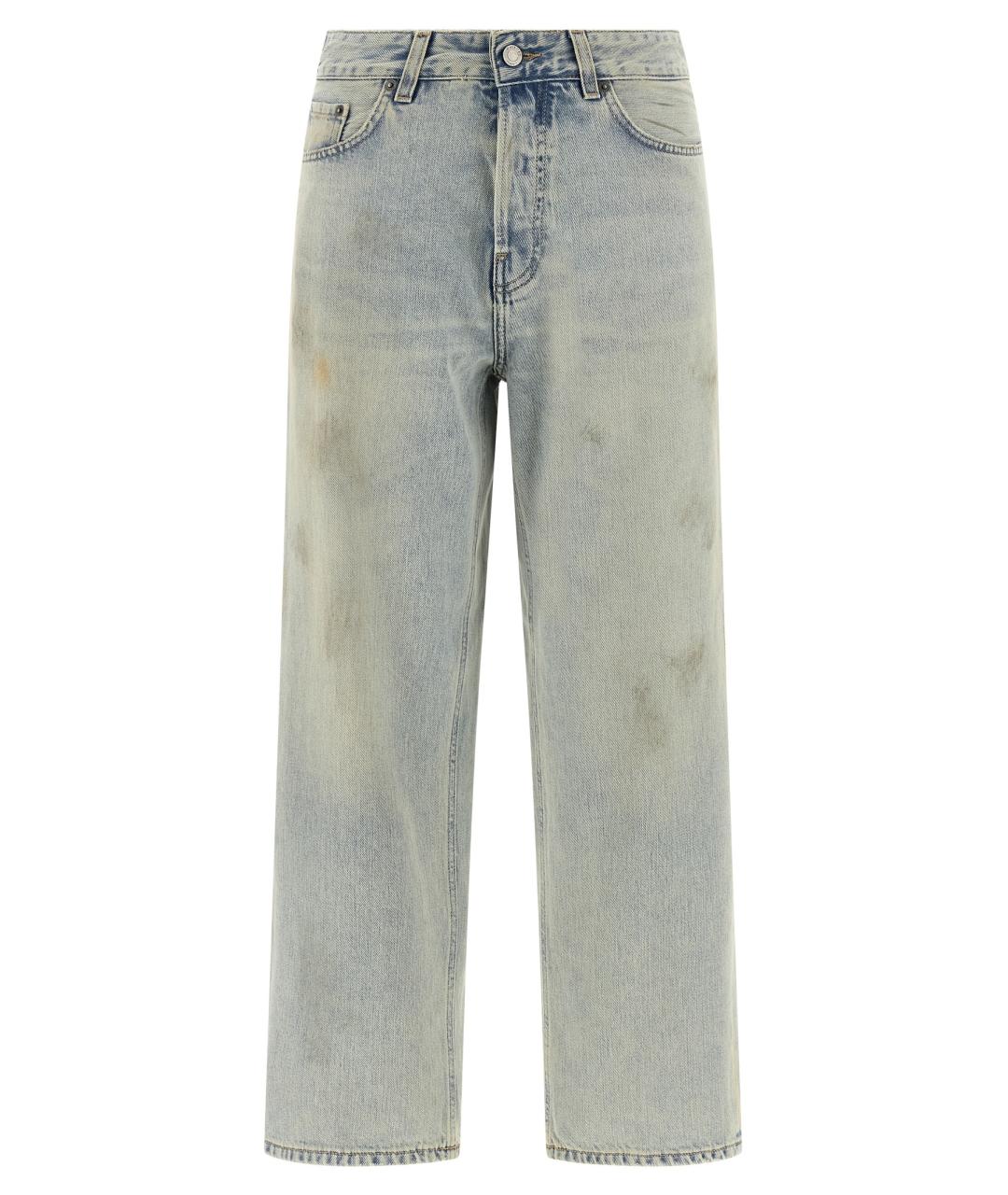 HAIKURE Голубые хлопковые прямые джинсы, фото 1