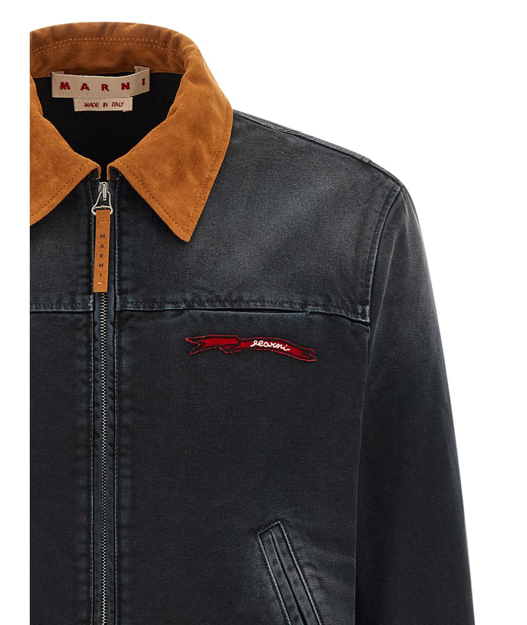 MARNI Серая хлопковая куртка, фото 3