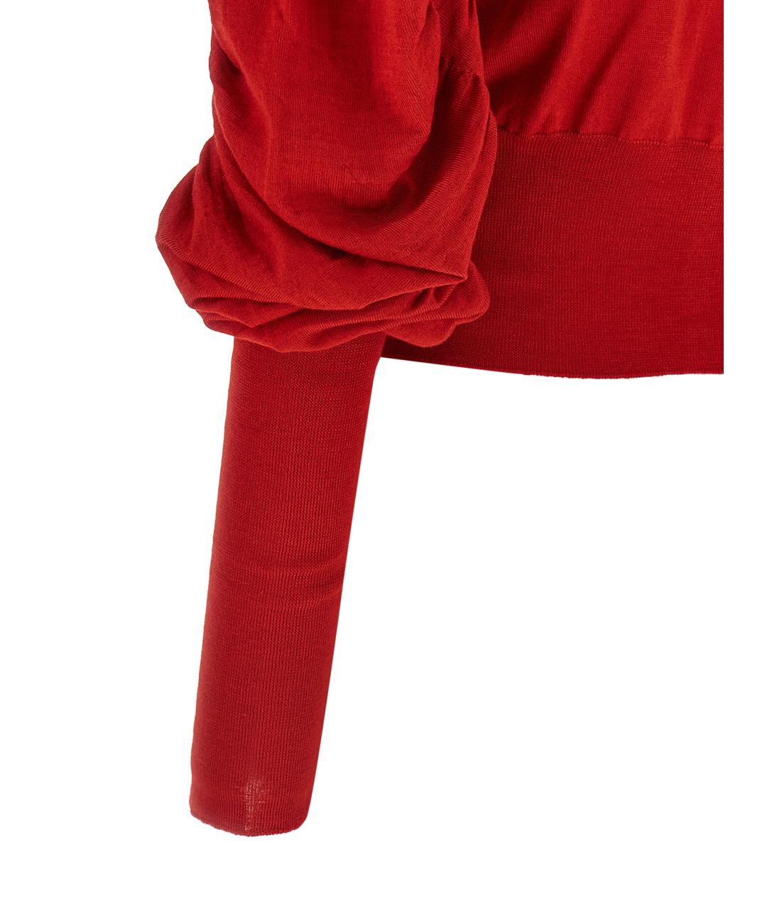 VIVIENNE WESTWOOD Красный шерстяной кардиган, фото 4