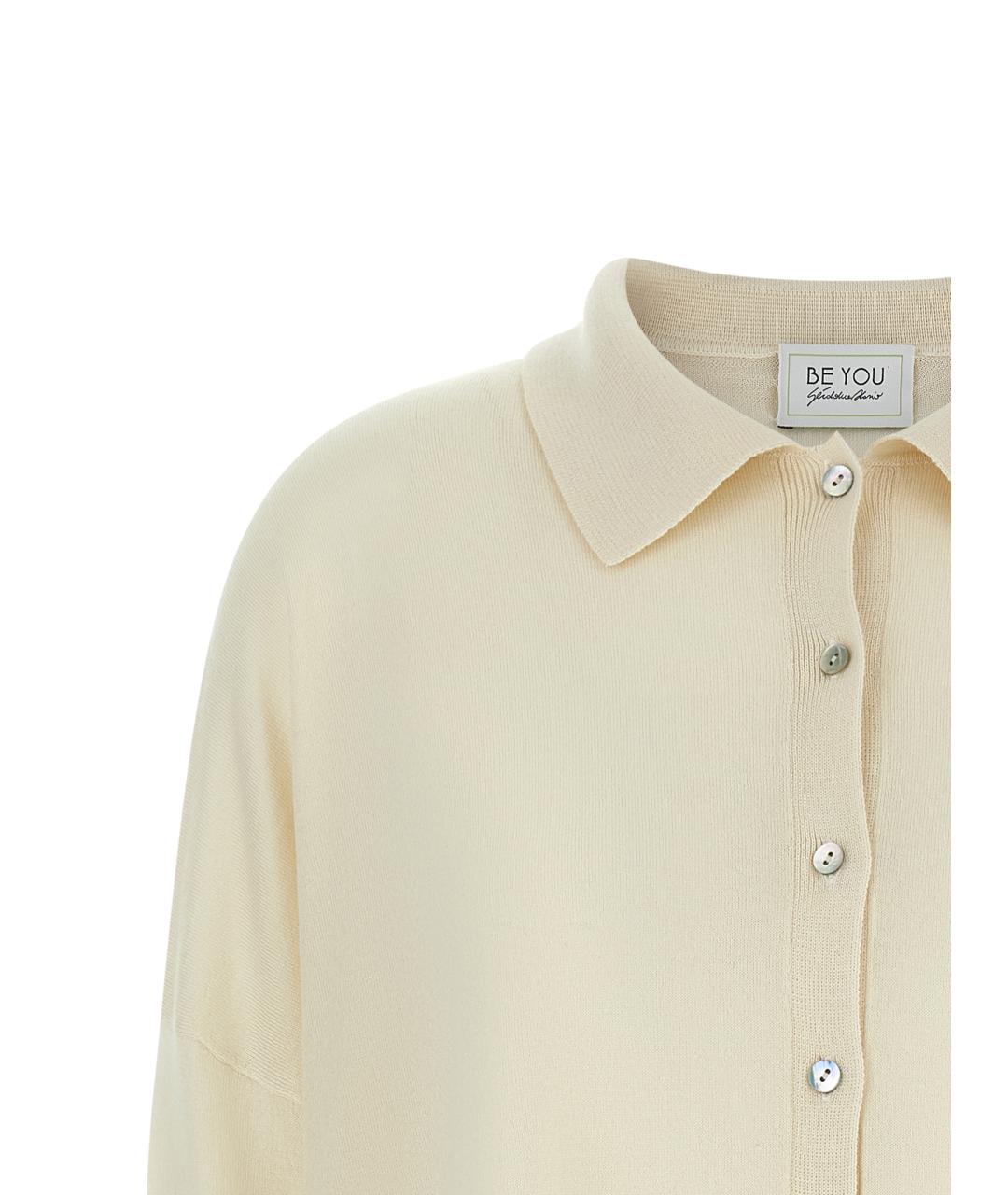 BE YOU Белый кашемировый кардиган, фото 3