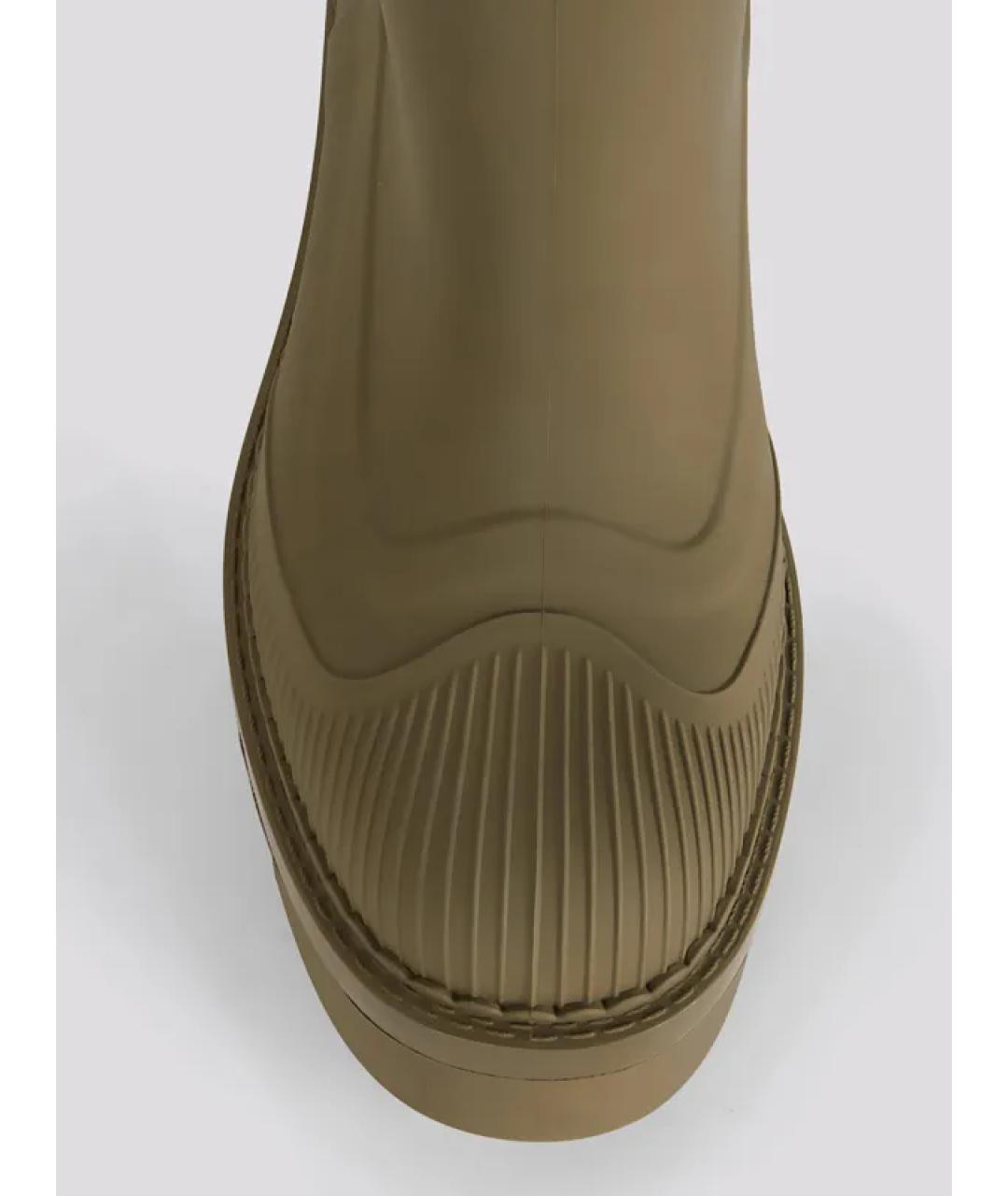 CHLOE Хаки резиновые полусапоги, фото 4